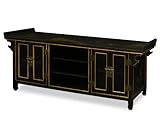 Chinese Altar-Style Media Cabinet - Chinoiserie Scenery Design