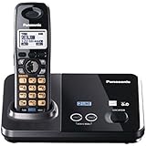 Panasonic KX-TG9321T 2-Line Cordless Phone, Metallic Black, 1 Handset