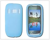 Silicone Case Cover for Nokia Astound C7 C7-00 Light Blue