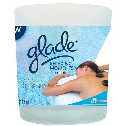 Glade Relaxing Moments Jar Candle-Cool Serenity-4 oz. (Pack of 6)