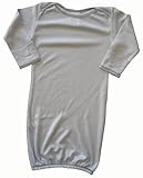 Baby Bambu Natural Sleeping Gown - Blue, -3 Months