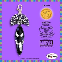 Kooky Klicker Pen Keychain Spider-Man Black