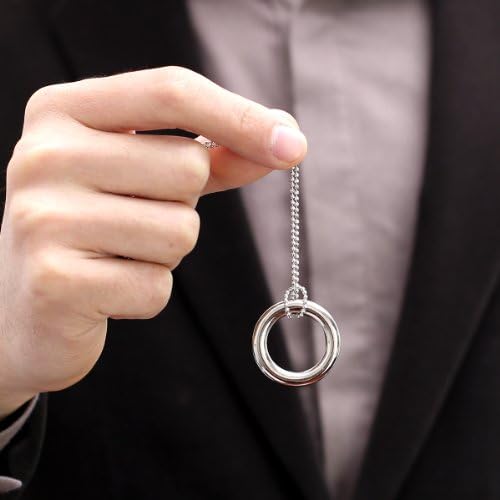 Mini Ring and Chain (Silver Color) with Video Tutorial - Magic Trick
