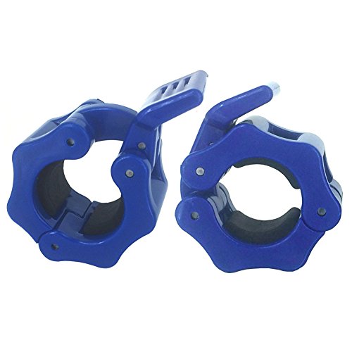 Greenten 1 inch barbell clamps quick release pair of lo…