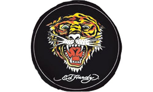 Childrens Toyshop  Küche & Haushalt : Ed Hardy 5244-11004 Kuschelkissen 40 cm Durchmesser, schwarz