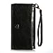 ATC Masione(TM) Multifunctional Coin Purse Wrist Bag Handbag Envelope Wallet Pouch Case for iphone 4 4S 5 Samsung Galaxy S4 S3 N7100 HTC ONE M7 Smart Phone with free Stylus Pen (Black)
