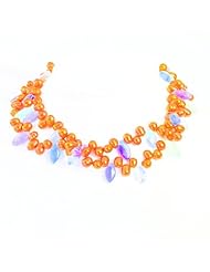 Sterling Silver Imitation Irregular Pearl Strand 18"