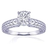 0.50 Cushion Cut Vintage Diamond Engagement Ring VVS1