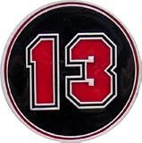 Mens Number 13 Circular Metal Lucky Collection Belt Buckle