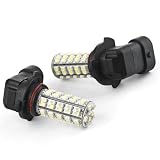 Shakeproof 2 PCS 6000K Halogen Xenon Super White 68 SMD LED 3528 9006 HB4 LED Bulbs DRL Daytime Running Fog Lights Driving Lamps