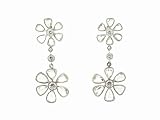 Double Rose Cut Diamond Daisy Earrings by John Apel