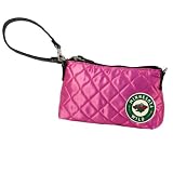 NHL Minnesota Wild Pink Quilted Wristlet