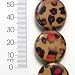 Animal Print Button Fashion Beads - 25mm - 8 pc / strand - BD53630. Trendy Fashion Beads and Beading Supply Collection.