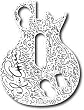 Guitar Hero Faceplate -- Alice Cooper -- Playstation 3 and Xbox 360 (Les Paul Controller)