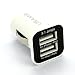 Gekiten iPad iPad2 Dual USB Car Micro Charger 3.1A 【アップル アイパッド 用 カー マイクロ シガレット パワードライブ USB チャージャー】ホワイト 白 ブラック 黒 GE-IP024-WHBK