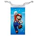 Jewelry Cellphone Sunglasses Bag of Super Mario Jumping with Blue Mushroom Background (Super Mario B