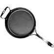 Lodge Signature 12-Inch Seasoned Cast-Iron Skillet with Stainless-Steel Primary and Assist Handles