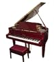 Cameron & Sons CSM-50 MAHP 4' 11'' Acoustic Grand Piano, Red Mahogany (baby grand piano)