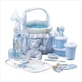 Blue Baby Boy Soft Basket Gift Set