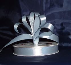 Ribbon - Satin Ribbon- 7/8" Single Face 50 Yards (150 FT) - Dusty Blue - Sewing - Craft - Wedding Favors