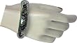 Enamel Bangle Sterling Silver in Pair 2.6 inches (esbn065)