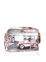 Y NOT ? Bolso bandolera (Gris / Beige)