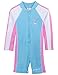 SunBusters Girls L/S Sunsuit(UPF 50+), Mallow, 12/18 mos