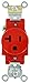 Leviton 20 Amp, 125 Volt, Industrial Heavy Duty Grade, Single Receptacle, Straight Blade, Self Grounding, 5361-R, Red