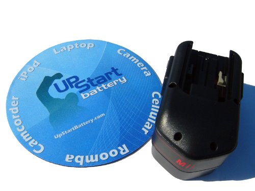 UpStart Battery 18V Replacement Battery for Milwaukee Power Tools. Includes UpStart Battery Mouse Pad. 18 Volt 1300mAh. 1.3AH.