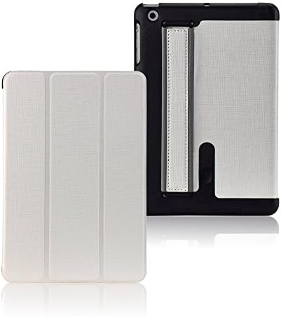 iPad Mini Case Premium PU Leather Magnetic Smart Cover Case w/ Sleep/Wake-up Functions For iPad Mini 1, 2, 3 (white2)