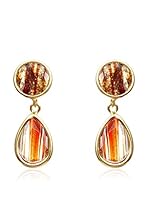 Silver Luxe Pendientes Duo, Topaz