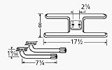 H-Shaped Twin Stainless Steel Burner L-Shaped Venturi