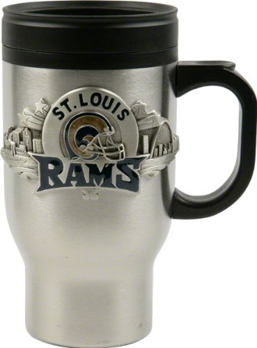 Siskiyou Sports St. Louis Rams 18 oz  NFL Stainless Steel Travel Mug