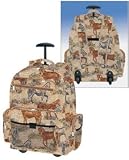 Horse Tapestry Rolling Backpack