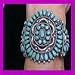 Antique Collectible Vintage Navajo Large Pawn Cluster Bracelet