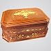 Italian Inlaid Wood Floral Jewelry Box