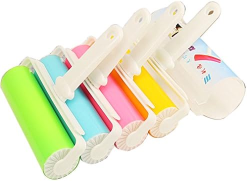 Angeler Reusable Sticky Picker Set Cleaner Lint Roller Pet Hair Remover Brush (Green, 16cm)
