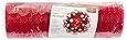 FloraCraft&reg; SimpleStyle 10 inch Decorative Mesh with Mettalic Strands, Red