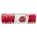 FloraCraft&reg; SimpleStyle 10 inch Decorative Mesh with Mettalic Strands, Red