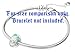 Timeline Treasures Easter Egg Charm for European Charm Bracelets Lampwork Glass Stainless Steel