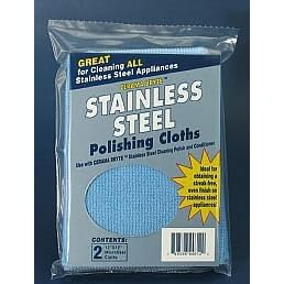Cerama Bryte Stainless Steel Microfiber Polishing Cloth - 2 pack