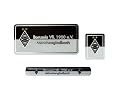 Borussia M&ouml;nchengladbach Fanartikel Set-Angebot, Fanlabel gro&szlig; & klein + Snapper