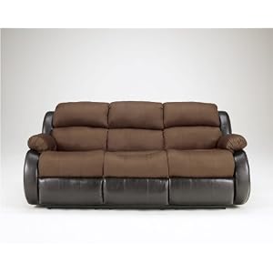 Presley Espresso Reclining Sofa by Ashley Furniture