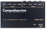 Comprehensive 1x3 Composite Video-Stereo Audio DA