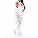 Sexy New Women Sheer Hot Bodycon Sleeveless Party Club White Long Maxi Dress Hot