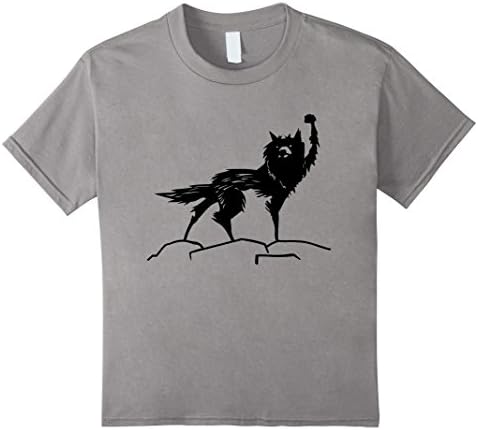Kids Fantastic Mr Fox Wolf Shirt 6 Slate