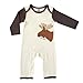 Touched by Nature Baby Organic Cotton Coveralls, Moose 1-Pack, 6-9 Months