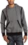 Sean John Men's Side Zip Pullover,Gunmetal Heather,Large