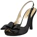 Me Too Women's Jeanette Evening Pump,Black Satin,7 M US