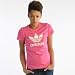 Adidas Damen Shirt Trefoil, bloom/running white, 40, V31579